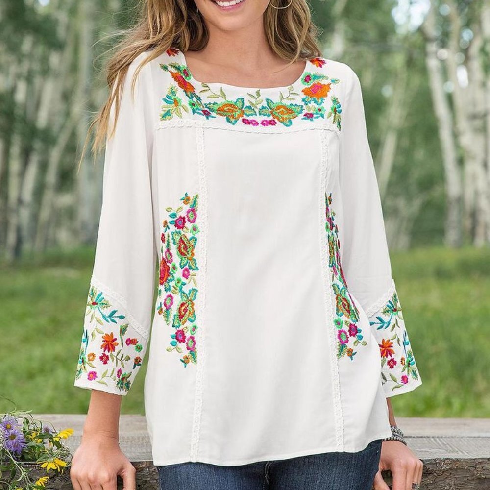 Sundance Women's Embroidered Tunic Top (Small)